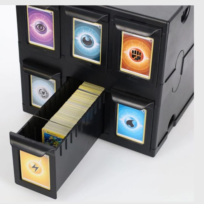 6 Drawer Card Catalog: Black