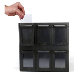 6 Drawer Card Catalog: Black