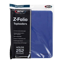 BCW: Portfolio: 9-Pocket Zippered LX- Blue