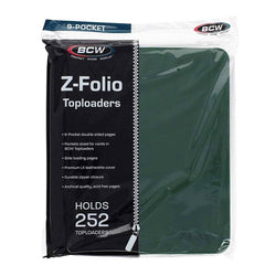 BCW: Portfolio: 9-Pocket Zippered LX- Green
