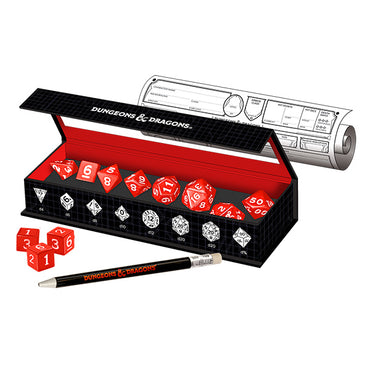11-Die Set D&D New Adventurer Set- Red