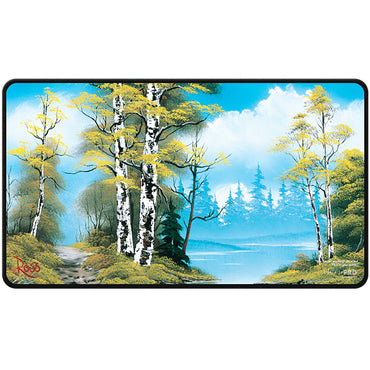 Playmat: Black Stitched - Bob Ross Lakeside Path