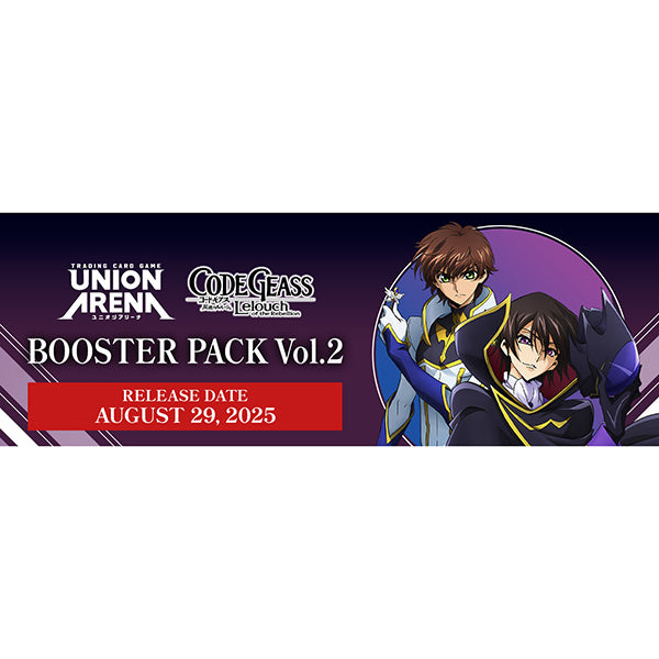 Union Arena: Code Geass: Lelouch of the Rebellion Vol 2. Booster Display