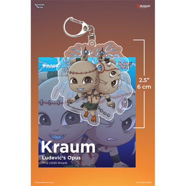 Keychain: MTG Acrylic Partner Commanders- Kraum Ludevic'S Opus