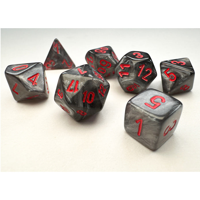 7-Set Mini Velvet Black with Red