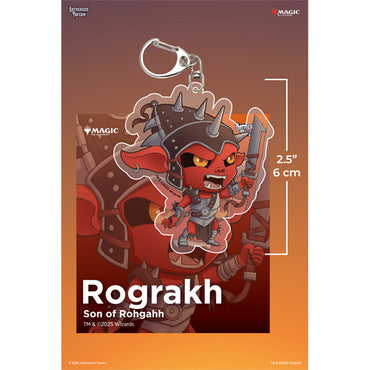 Keychain: MTG Acrylic Partner Commanders- Rograkh Son Of Rohgahh