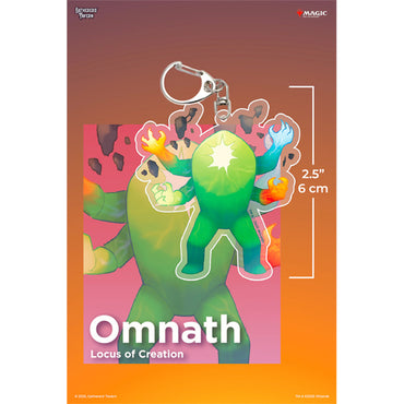 Keychain: MTG Acrylic Commanders- Omnath, Locus Of Creation