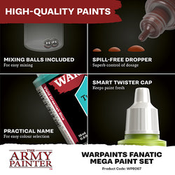 Warpaint: Fanatic Mega Paint Set (50 colors + 1 brush)