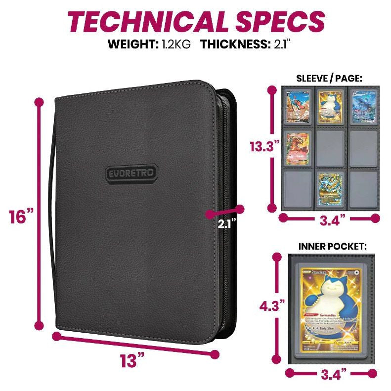 Toploader Binder: Blk