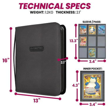 Toploader Binder: Blk