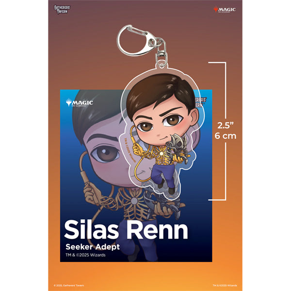 Keychain: MTG Acrylic Partner Commanders- Silas Renn Seeker Adept