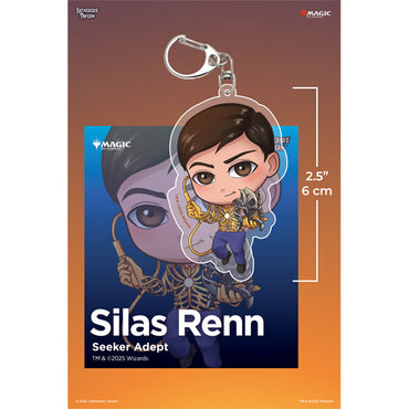 Keychain: MTG Acrylic Partner Commanders- Silas Renn Seeker Adept