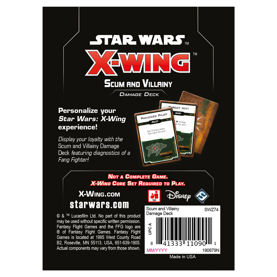 Star Wars X-Wing 2nd Edition: Scum and Villainy Damage Deck