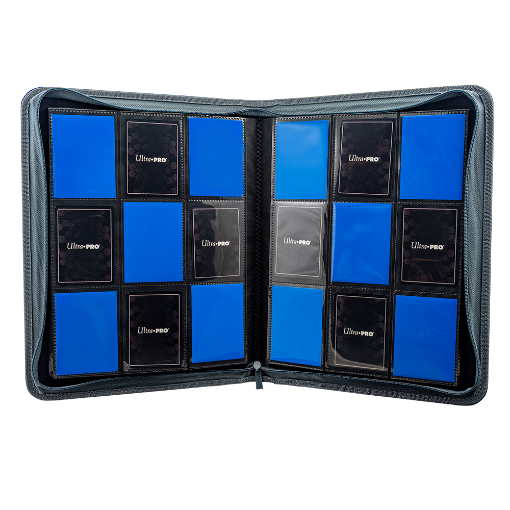 Ultra PRO: 9-Pocket Zippered PRO-Binder - Vivid Deluxe (Blue)