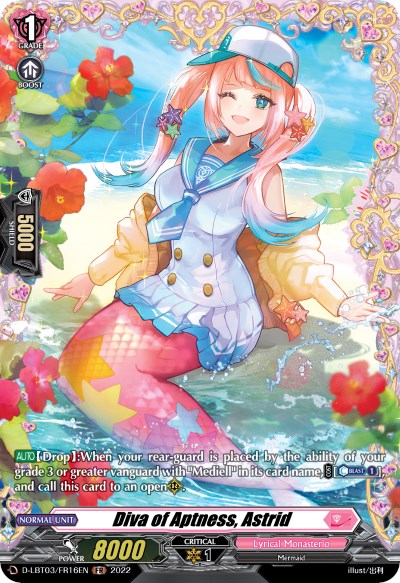 Diva of Aptness, Astrid (D-LBT03/FR16EN) [Lyrical Monasterio: Summertime Memories!]