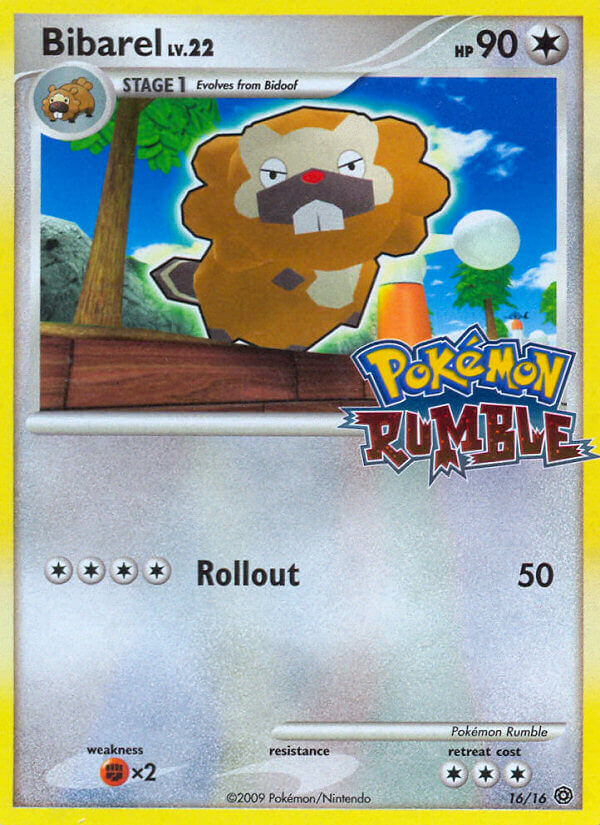 pokemon rumble card Bibarel (16/16) [Pokémon Rumble]