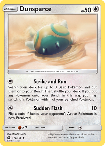 Dunsparce (110/168) [Sun & Moon: Celestial Storm]